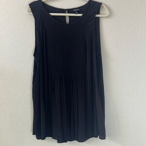 Torrid black rayon tank. Size 1 EUC